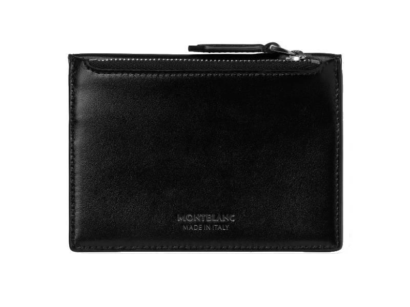 BLACK ZIPPED CARD HOLDER MEISTERSTUCK MONTBLANC 129907